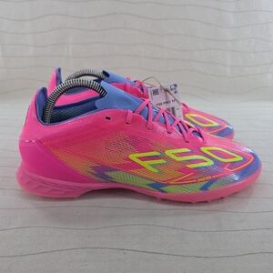 Adidas Mens F50 Pro Turf Pink Soccer Shoes Cleats JH6416 Size 7.5 NEW